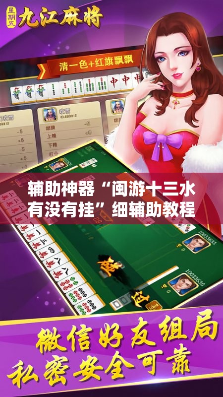 辅助神器“闽游十三水有没有挂”细辅助教程分享