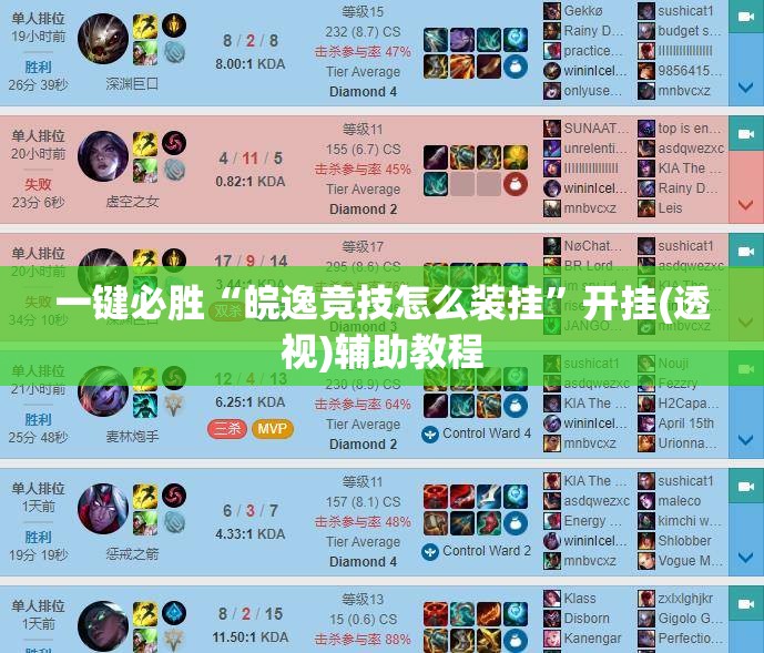 一键必胜“皖逸竞技怎么装挂”开挂(透视)辅助教程