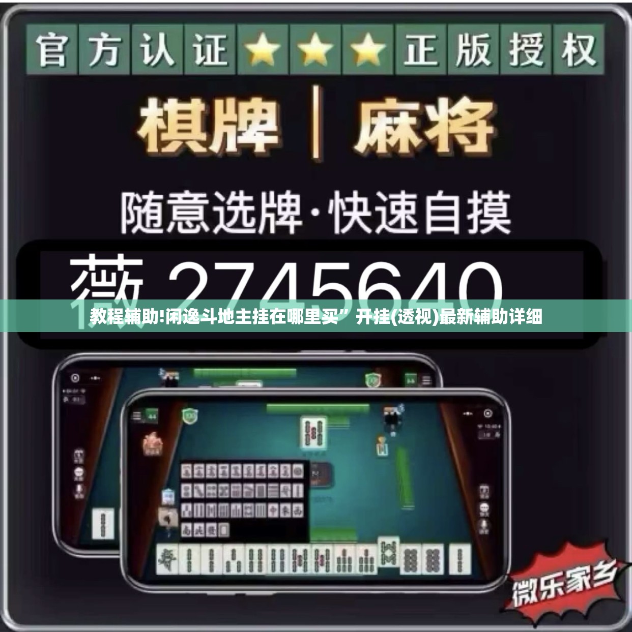 教程辅助!闲逸斗地主挂在哪里买”开挂(透视)最新辅助详细