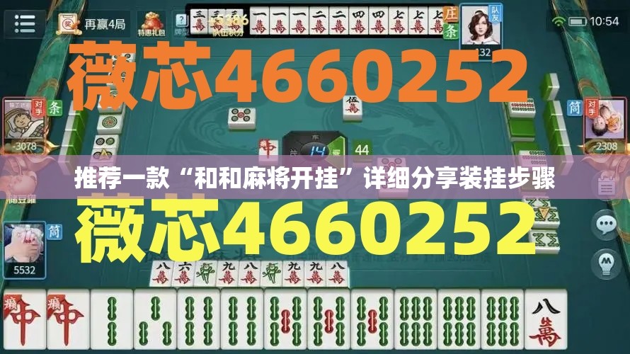 推荐一款“和和麻将开挂”详细分享装挂步骤